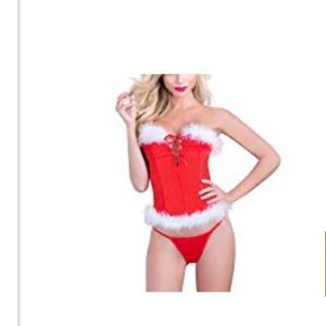 Red velvet Bustier Top one size $12 with any other purchase from my closet.